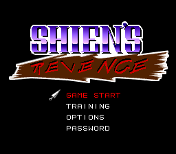 Shien's Revenge (USA) (Beta) Title Screen